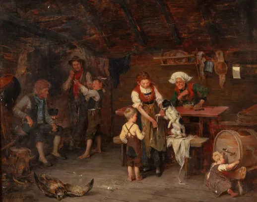 Interiør med mennesker