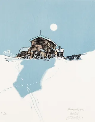 Vintermåne over Alvdal