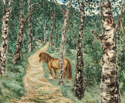 Hest i bjerke-alléen