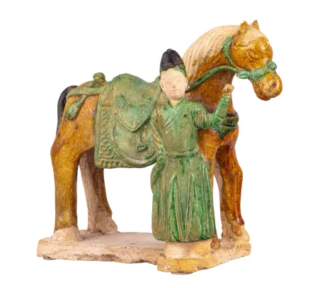 Hest med hestepasser