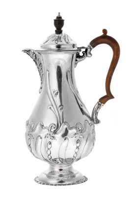 Kaffekanne i sterling sølv