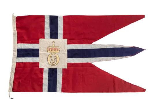 Norsk splittflagg med tunge