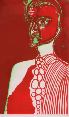 Selvportrett med slips