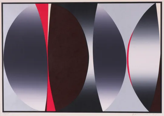 Komposisjon i grått og rosa