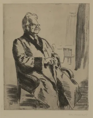 Bjørnstjerne Bjørnson i slåbrok