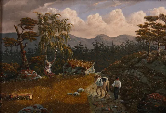 Vandringsmann med hest