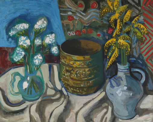 Stilleben med blomster