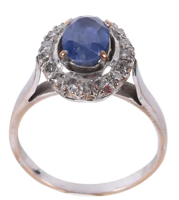 Ring med safir