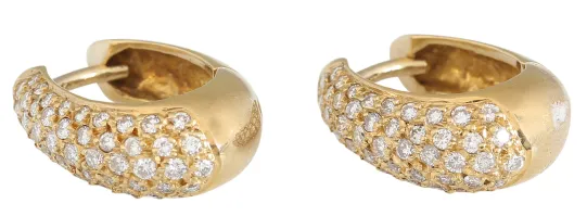 Ørepynt med diamanter