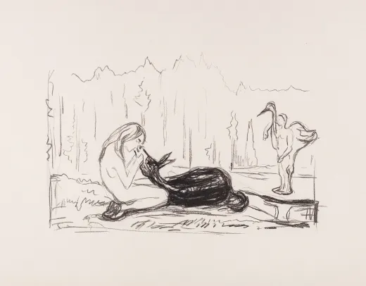 "Omega and the deer, 1908/09"