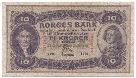 10 kroner 1901 A