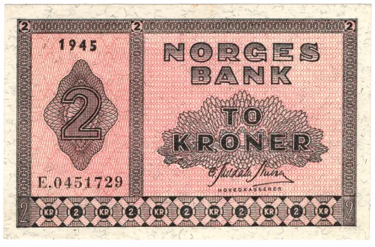2 kroner 1945 E