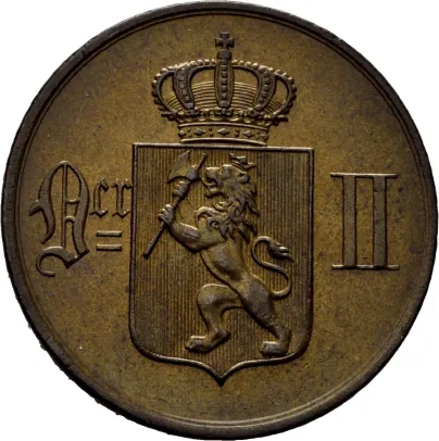 5 øre 1902 Oscar II