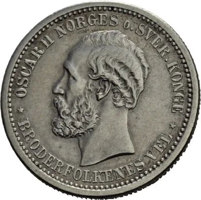 1 krone 1882 Oscar II