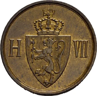 2 øre 1907 Haakon VII
