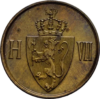 5 øre 1907 Haakon VII