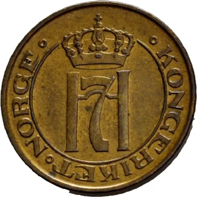 1 øre 1908 Haakon VII