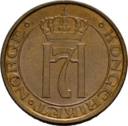 5 øre 1931 Haakon VII