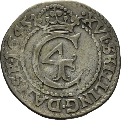 Mark/16 skilling 1645