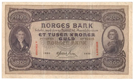 1000 kroner 1939 A