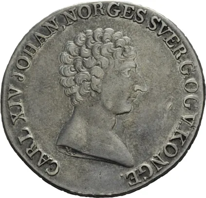 1/2 speciedaler 1821 Carl XIV Johan