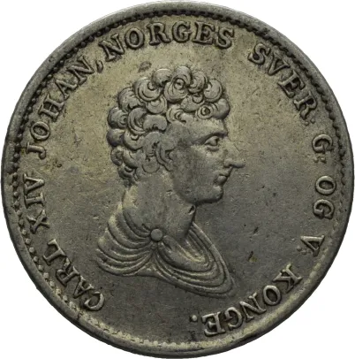 1/2 speciedaler 1834 Carl XIV Johan