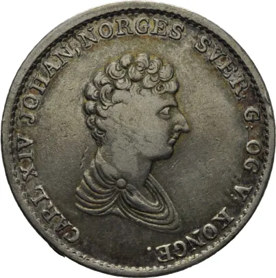 1/2 speciedaler 1836 Carl XIV Johan