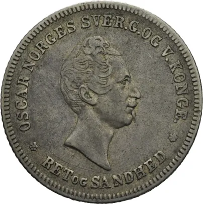 1/2 speciedaler 1846 Oscar I