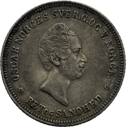 1/2 speciedaler 1847 Oscar I