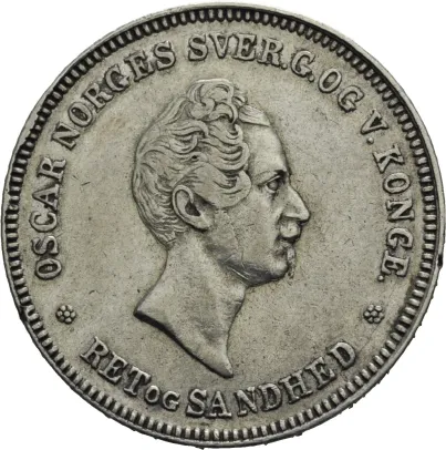 1/2 speciedaler 1849 Oscar I