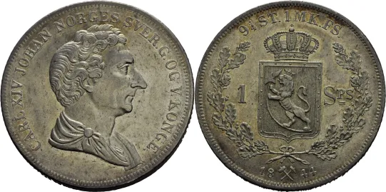 Speciedaler 1844 Carl XIV Johan