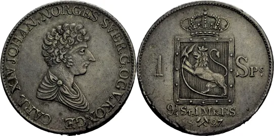 Speciedaler 1827 Carl XIV Johan
