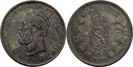 2 kroner 1900 Oscar II