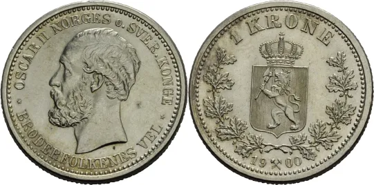 1 krone 1900 Oscar II