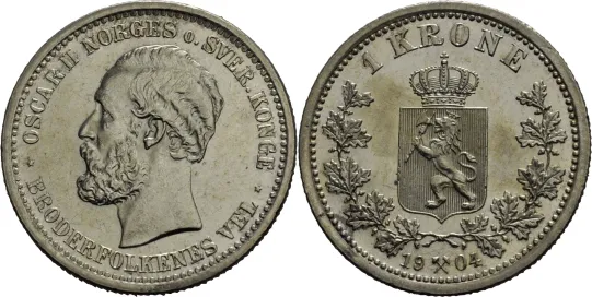 1 krone 1904 Oscar II