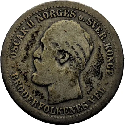 1 krone 1878 Oscar II