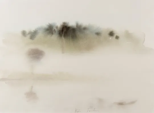 Akv. "Vinterlandskap"