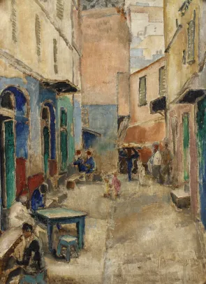 Opl. "Marokkansk bymotiv"