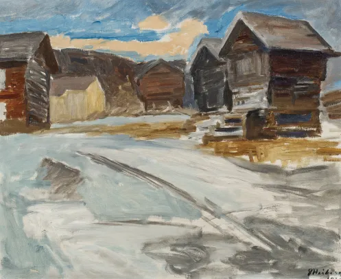 Gårdstun med stabbur