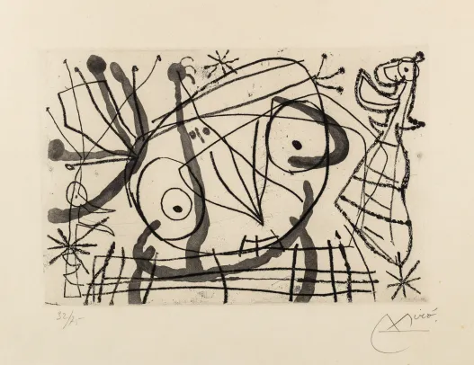 Ets./akvatint 32/75, “Fissures, 1969”