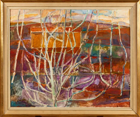 Høstlandskap med hus