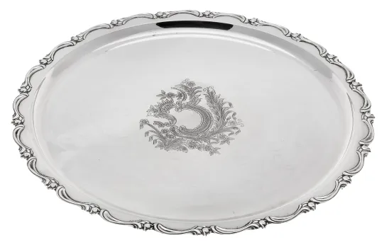 Rundt serveringsbrett 