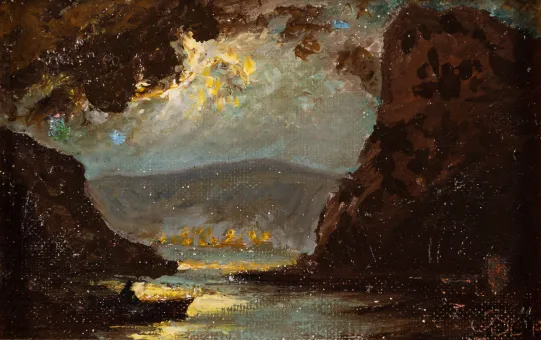 Måneskinn mot Bergen