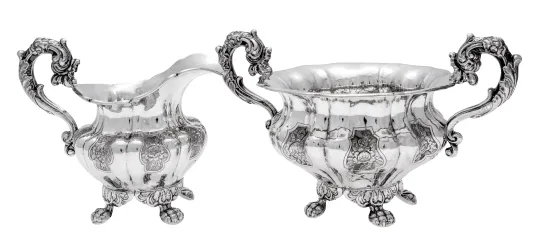 Fløtemugge og sukkerskål