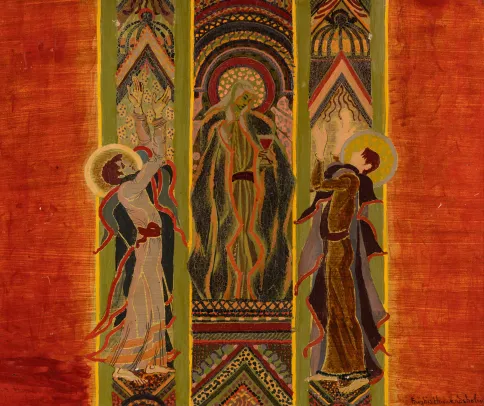 Utkast til Hamar domkirkes bispekåpe