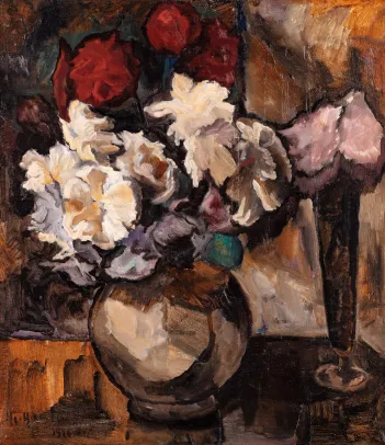 Stilleben med blomster