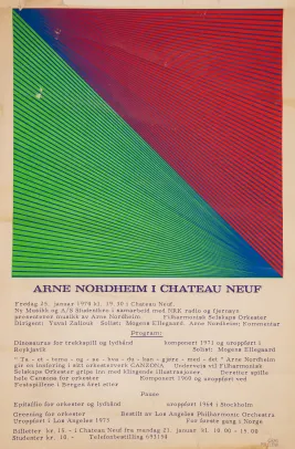 Arne Nordheim i Chateau Neuf