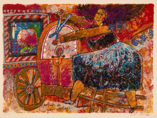 Portrait de pomme avec bougie