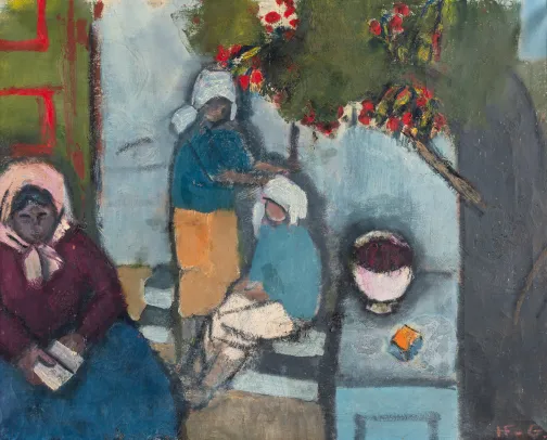 Interiør med mennesker