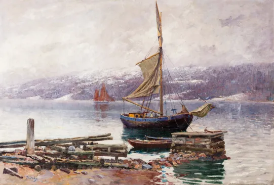 Seilskute ved Drøbak